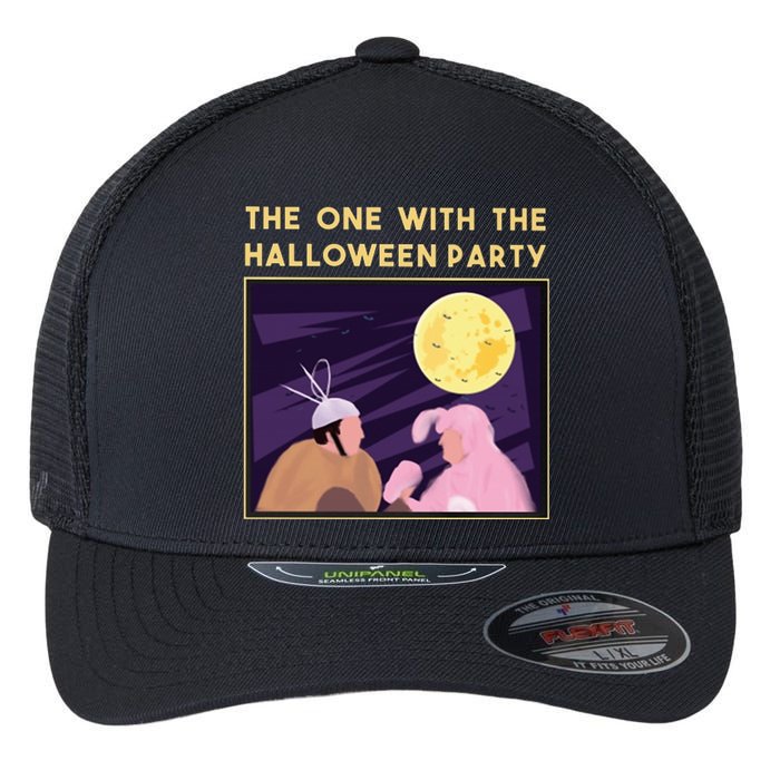 The One With The Halloween Party Bunny Friends Costume Flexfit Unipanel Trucker Cap