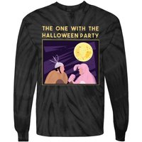 The One With The Halloween Party Bunny Friends Costume Tie-Dye Long Sleeve Shirt