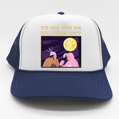 The One With The Halloween Party Bunny Friends Costume Trucker Hat