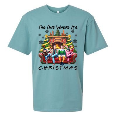 The One Where It’S Christmas Comedy Movies Friends Sueded Cloud Jersey T-Shirt