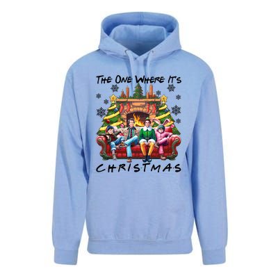 The One Where It’S Christmas Comedy Movies Friends Unisex Surf Hoodie