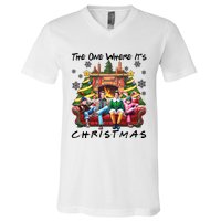 The One Where It’S Christmas Comedy Movies Friends V-Neck T-Shirt