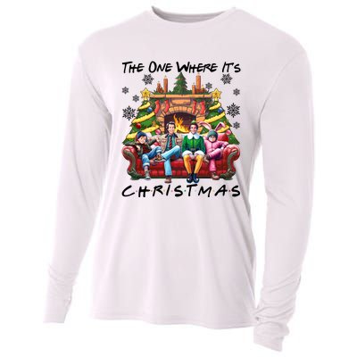 The One Where It’S Christmas Comedy Movies Friends Cooling Performance Long Sleeve Crew