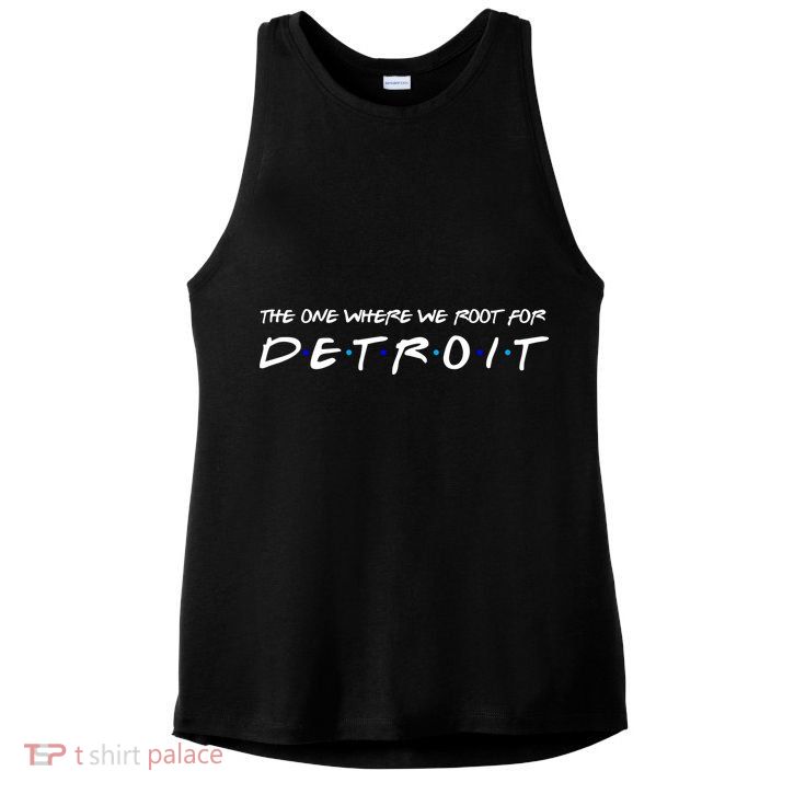 The One Where We Root For Detroit Ladies PosiCharge Tri-Blend Wicking Tank