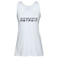 The One Where We Root For Detroit Ladies Essential Flowy Tank