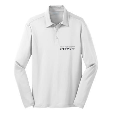 The One Where We Root For Detroit Silk Touch Performance Long Sleeve Polo