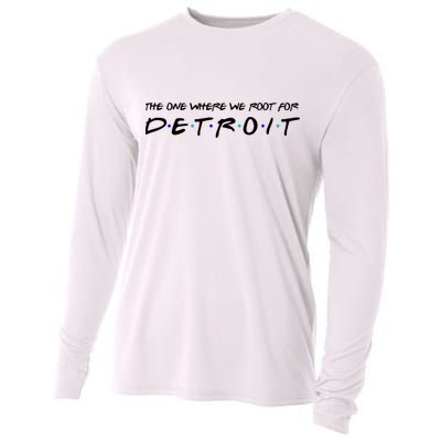 The One Where We Root For Detroit Cooling Performance Long Sleeve Crew