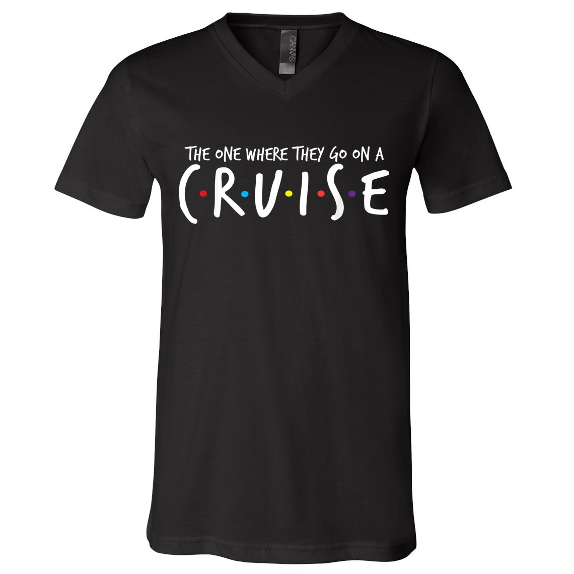 The One Where They Go On A Cruise-Family Cruise Vacation V-Neck T-Shirt
