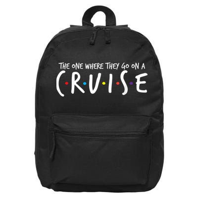 The One Where They Go On A Cruise-Family Cruise Vacation 16 in Basic Backpack