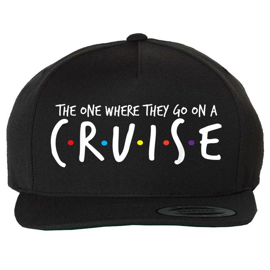 The One Where They Go On A Cruise-Family Cruise Vacation Wool Snapback Cap
