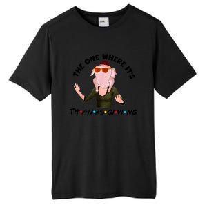 The One Where Its Thanksgiving Friends Monica Turkey Head Tall Fusion ChromaSoft Performance T-Shirt