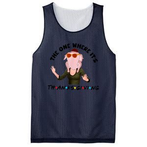 The One Where Its Thanksgiving Friends Monica Turkey Head Mesh Reversible Basketball Jersey Tank