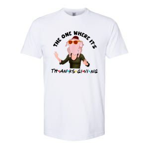 The One Where Its Thanksgiving Friends Monica Turkey Head Softstyle CVC T-Shirt