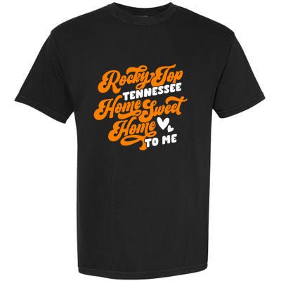 Tennessee Orange White Rocky Tn Home Sweet Home Top Retro Garment-Dyed Heavyweight T-Shirt