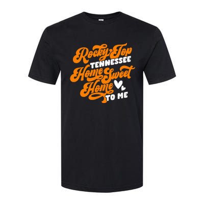 Tennessee Orange White Rocky Tn Home Sweet Home Top Retro Softstyle CVC T-Shirt