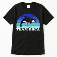 Team Orca Whale Orcas Sea Ocean Retro Sunset Tall T-Shirt