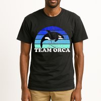 Team Orca Whale Orcas Sea Ocean Retro Sunset Tall T-Shirt