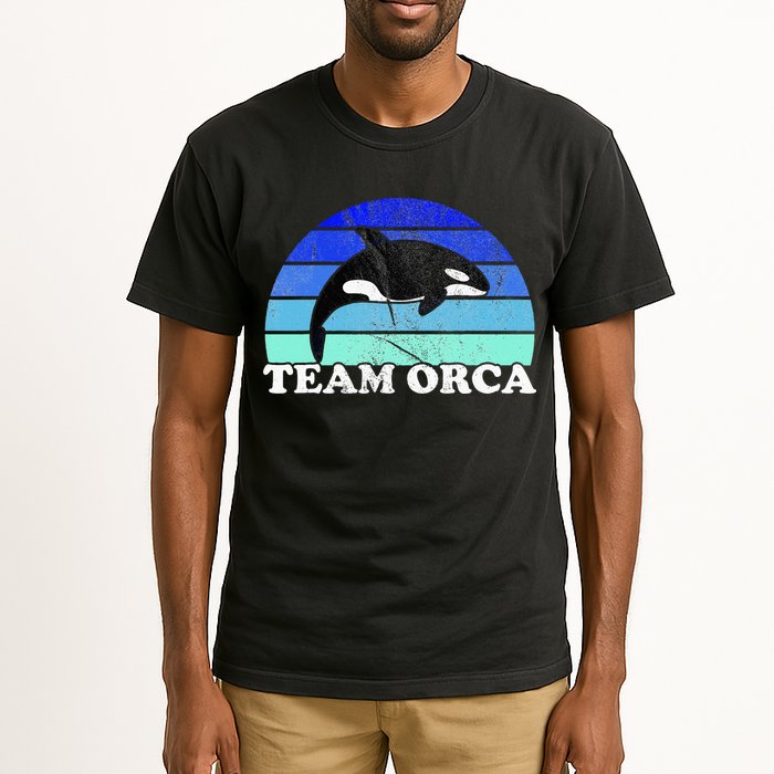 Team Orca Whale Orcas Sea Ocean Retro Sunset Tall T-Shirt