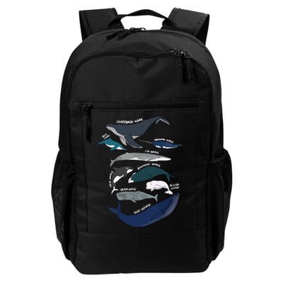 Types Of Whales Cute Ocean Mammals Guide Backpack