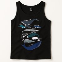 Types Of Whales Cute Ocean Mammals Guide Tank Top