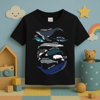 Types Of Whales Cute Ocean Mammals Guide Toddler T-Shirt
