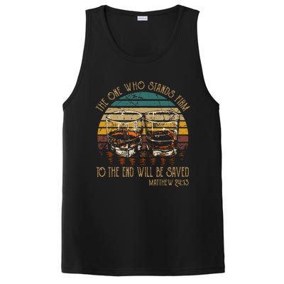 The One Who Stands Firm Matthew 2413 Bible Verse PosiCharge Competitor Tank