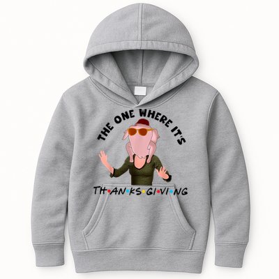 The One Where It's Thanksgiving Friends Monica Turkey Head Kids Hoodie