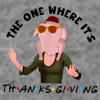 The One Where It's Thanksgiving Friends Monica Turkey Head Wool Snapback Cap
