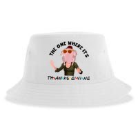 The One Where It's Thanksgiving Friends Monica Turkey Head Sustainable Bucket Hat