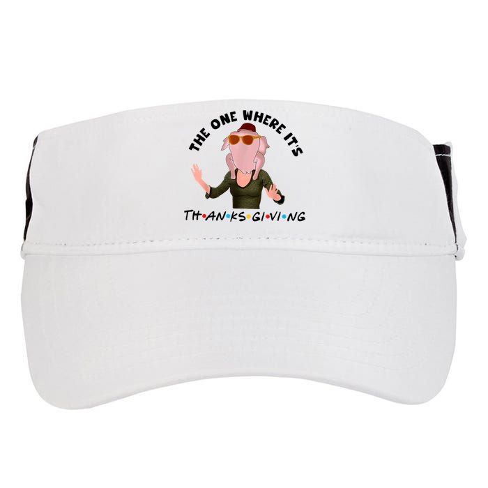 The One Where It's Thanksgiving Friends Monica Turkey Head Adult Drive Performance Visor