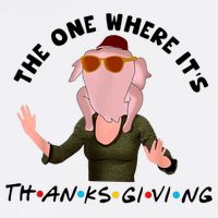 The One Where It's Thanksgiving Friends Monica Turkey Head Adult Drive Performance Visor