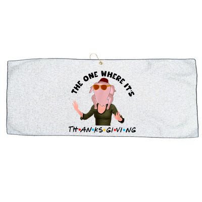 The One Where It's Thanksgiving Friends Monica Turkey Head Large Microfiber Waffle Golf Towel