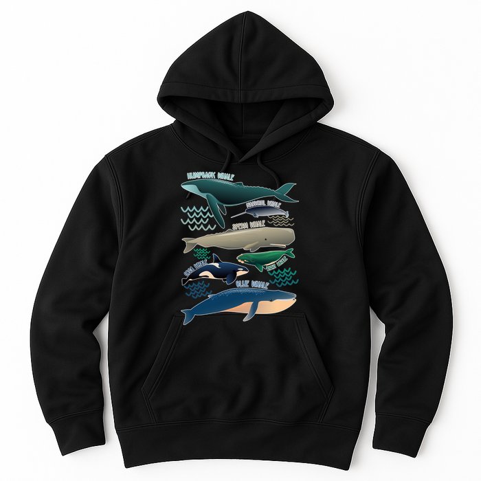 Types Of Whales Save The Whales Hoodie