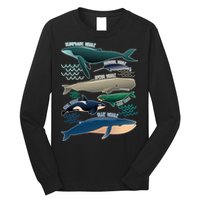 Types Of Whales Save The Whales Long Sleeve Shirt
