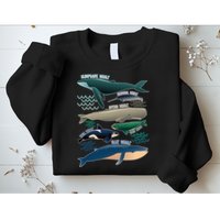 Types Of Whales Save The Whales Sweatshirt