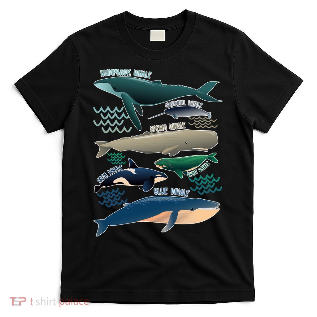 Types Of Whales Save The Whales T-Shirt