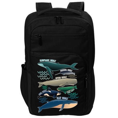 Types Of Whales Save The Whales Impact Tech Backpack