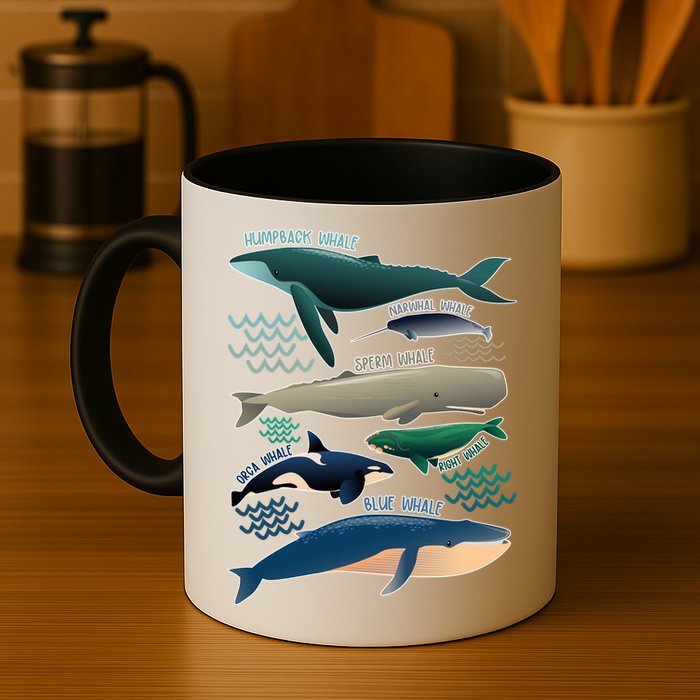 Types Of Whales Save The Whales Mug