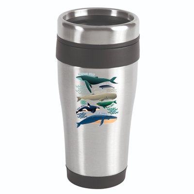 Types Of Whales Save The Whales 16oz Travel Tumbler