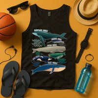 Types Of Whales Save The Whales Tank Top