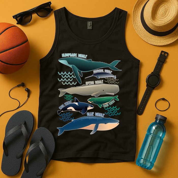 Types Of Whales Save The Whales Tank Top
