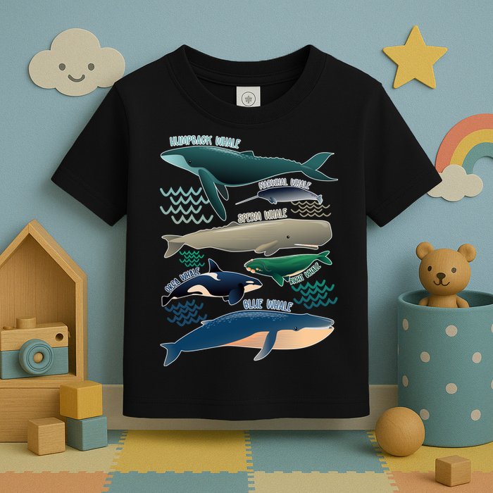 Types Of Whales Save The Whales Toddler T-Shirt