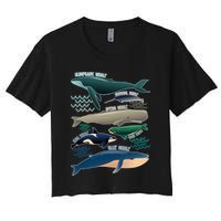 Types Of Whales Save The Whales Crop Top