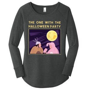 The One With The Halloween Party Bunny Friends Costume Women's Perfect Tri Tunic Long Sleeve Shirt