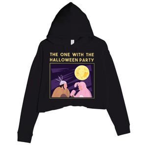 The One With The Halloween Party Bunny Friends Costume Crop Fleece Hoodie