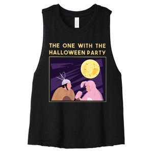 The One With The Halloween Party Bunny Friends Costume Women's Racerback Cropped Tank