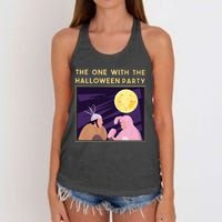 The One With The Halloween Party Bunny Friends Costume Women's Knotted Racerback Tank