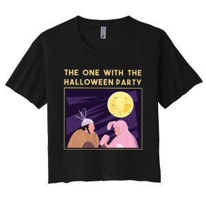 The One With The Halloween Party Bunny Friends Costume Women's Crop Top Tee