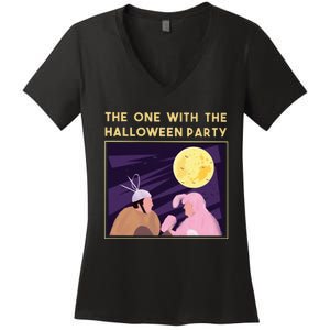 The One With The Halloween Party Bunny Friends Costume Women's V-Neck T-Shirt