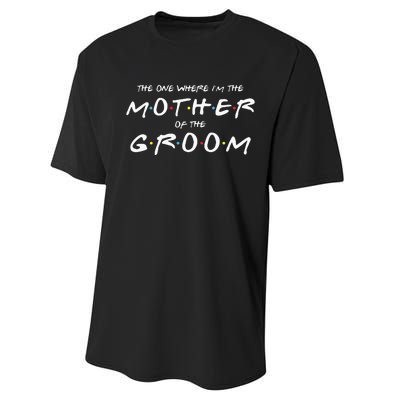 The One Where IM The Mother Of The Groom Funny Wedding Performance Sprint T-Shirt